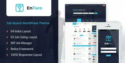 Entaro Theme GPL v3.30 – Job Portal WordPress Websites
